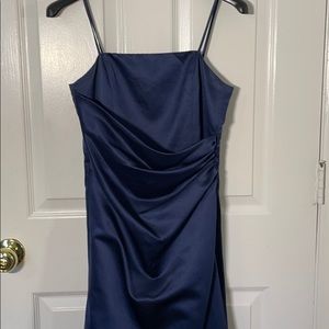 Navy bridesmaid maxi gown/ formal maxi dress